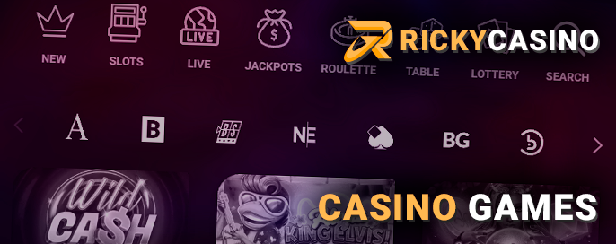 Ricky Casino Games Lobby - We are pleased to welcome you