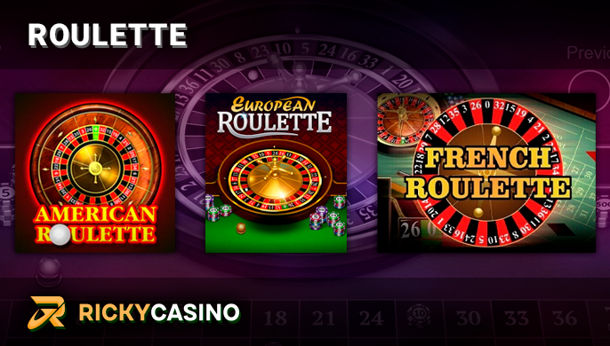 Ricky Casino Roulette Category - Many different roulette games for Australian players
