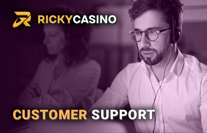 Ricky Casino website technical support - contact details