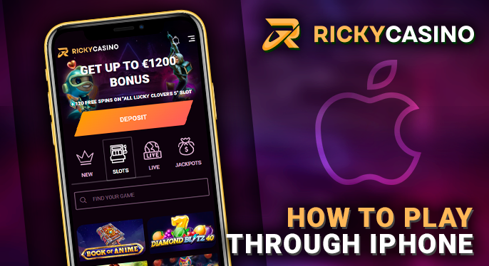Play at Ricky Casino through your iPhone - how to get started