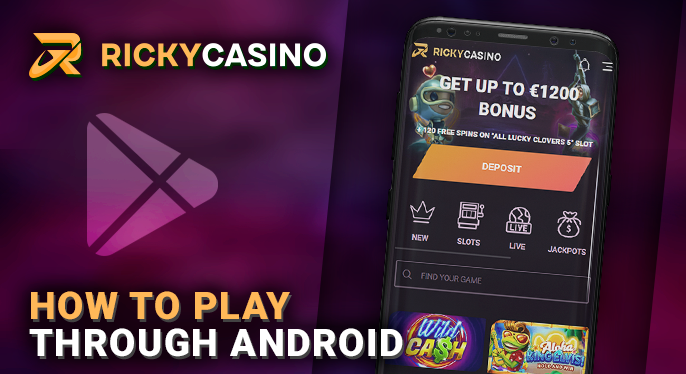Ricky Casino game on android phones - how it works