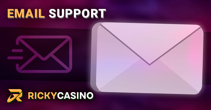 Contacting Ricky Casino support via email
