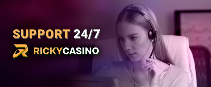 Ricky Casino technical support site - how to contact