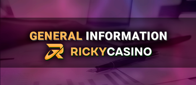 General information about Terms and Conditions in Ricky Casino