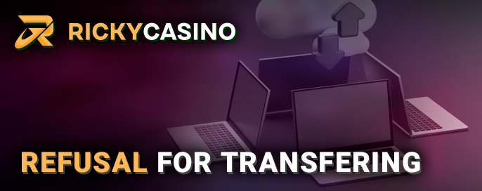 Ricky Casino account transfer rules