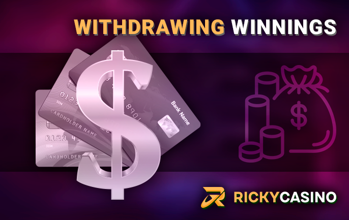 Rules for withdrawal of funds from the account Ricky Casino