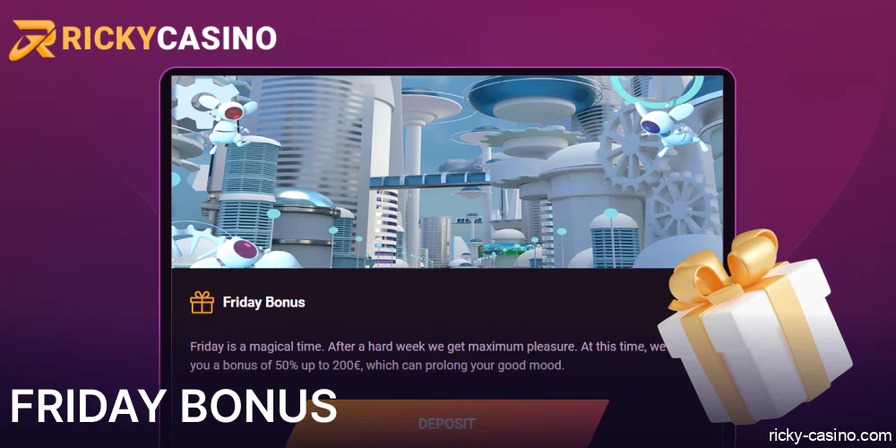 Friday Bonus in Ricky Casino Australia