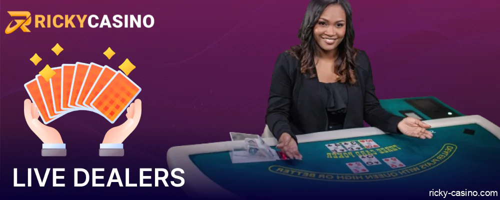 Live dealres in Ricky Casino Australia