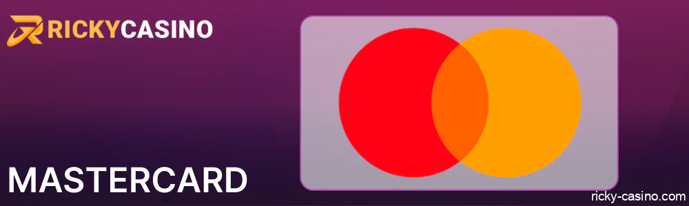 Mastercard payments in Ricky Casino