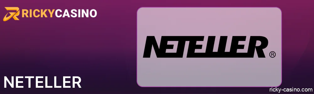 Neteller payments in Ricky Casino