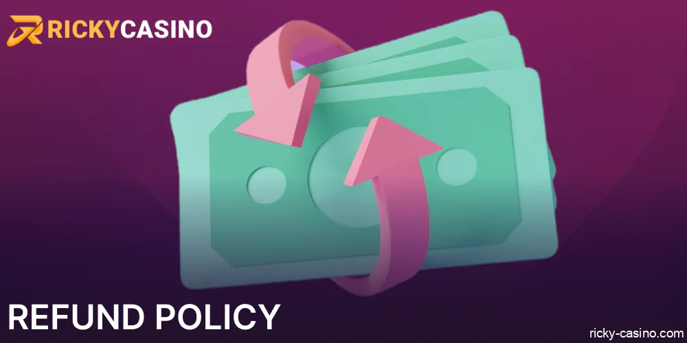 Refund Policy implemented in Ricky Casino