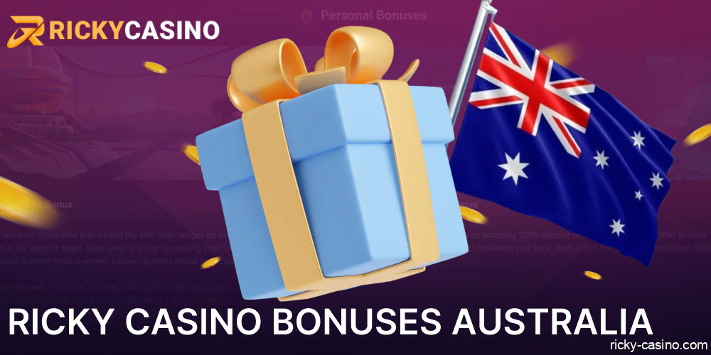 Bonus offers for Ricky Casino players from Australia