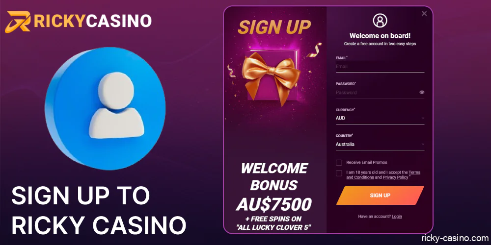 Guide on Ricky Casino registration