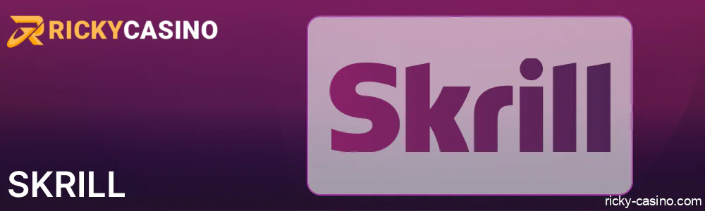 Skrill payments in Ricky Casino