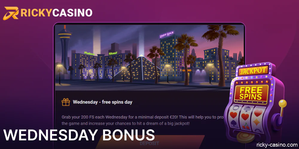 Wednesday Bonus in Ricky Casino Australia