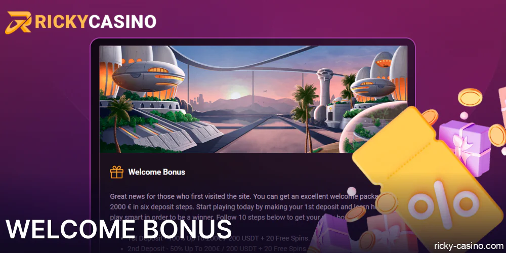 Welcome Bonus in Ricky Casino Australia