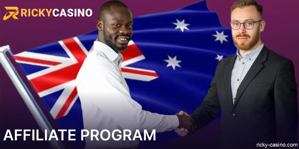 Affiliate program for Ricky Casino players from Australia