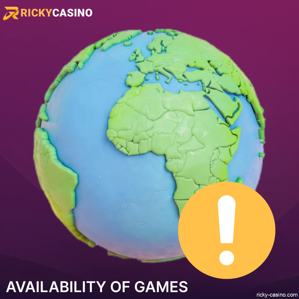 Countries where Ricky Casino games are restricted